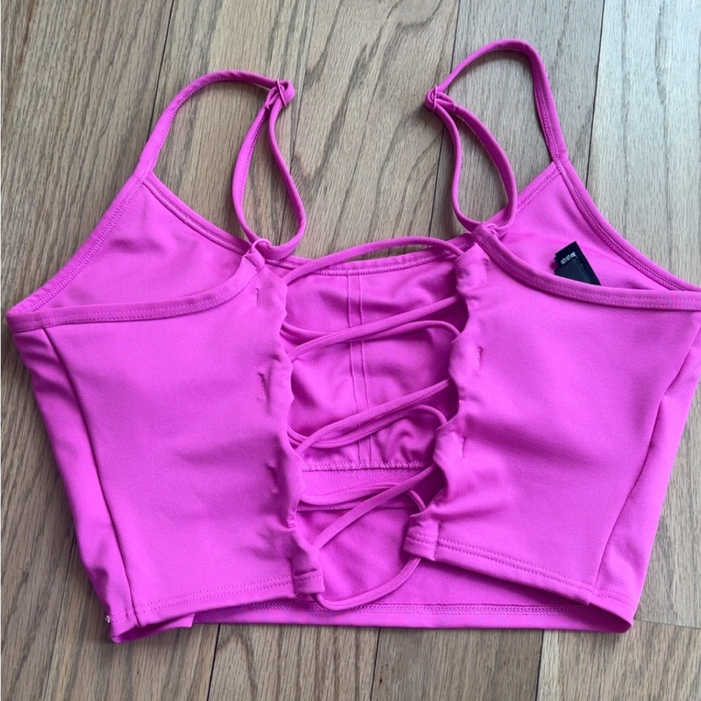 PINK Victoria's Secret Sports Bra - Vibrant Pink - Picture 2 of 3